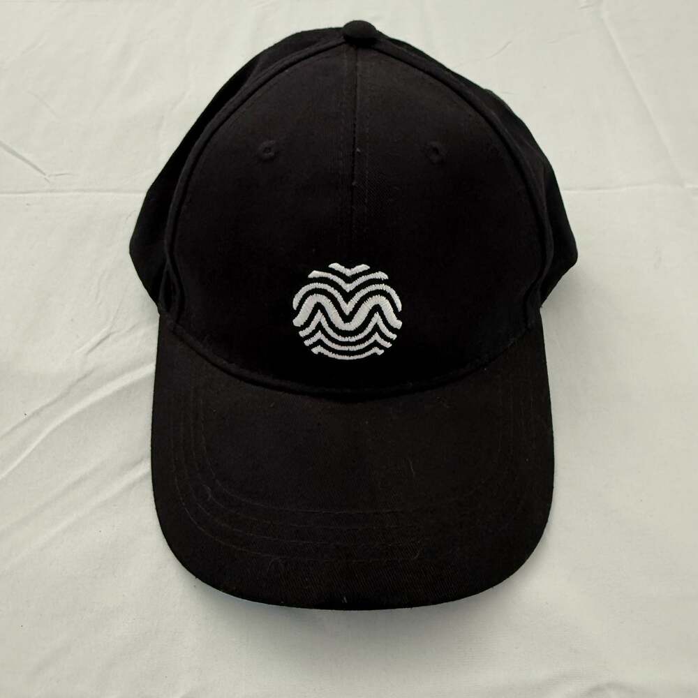 Rythm Cannabis Find Your Rythm Black Baseball Cap Hat Blue Undervisor